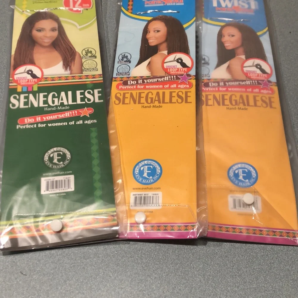 Crochet Loop Type Braids (lot of 3)